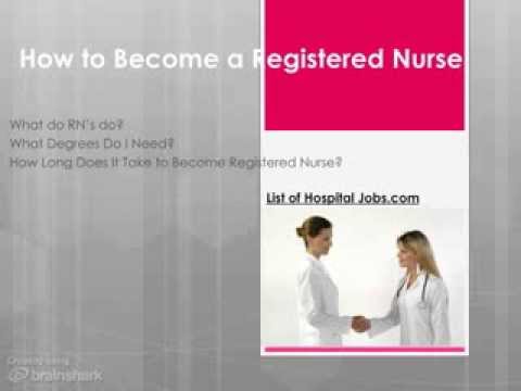 How to Become a Registered Nurse